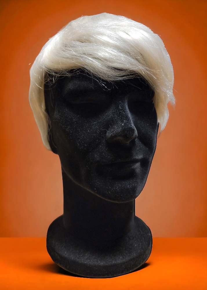 Pure white human hair toupee for men hair replacement