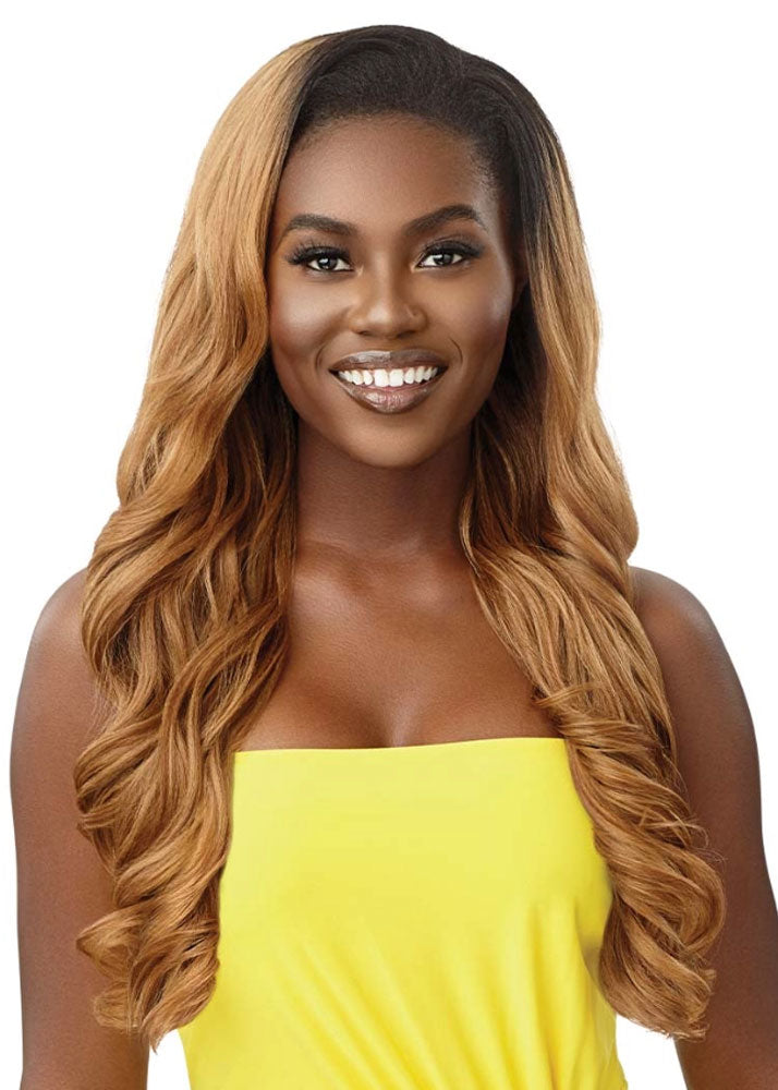 Luscious Angel Converti-Cap Synthetic Half Wig Outre UK - Honey Auburn