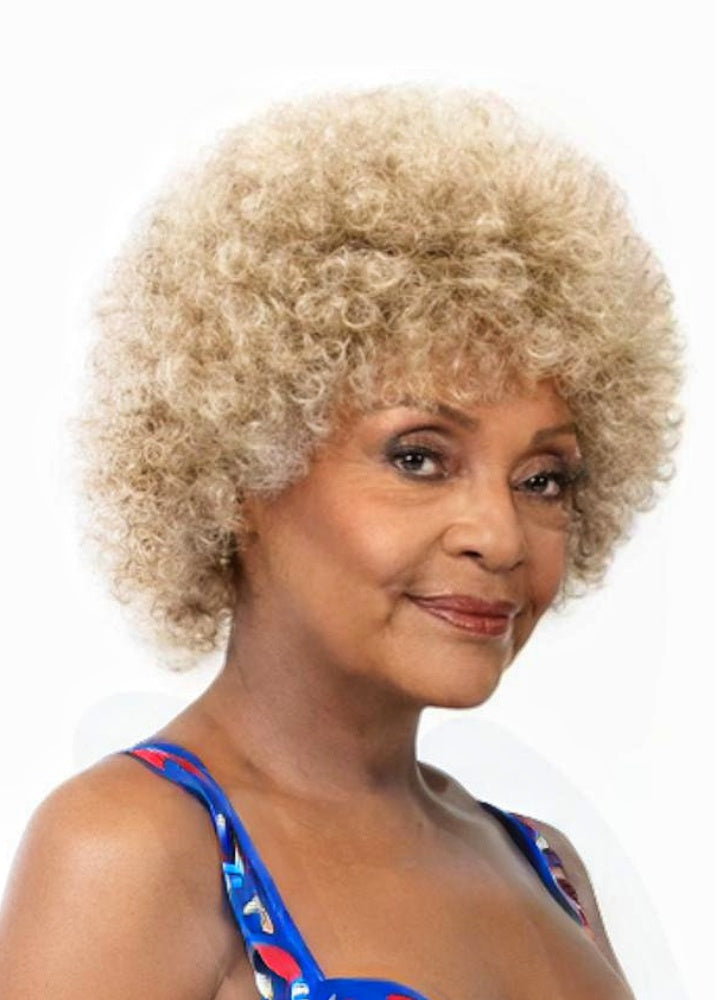 old black woman blonde afro HH RIYA