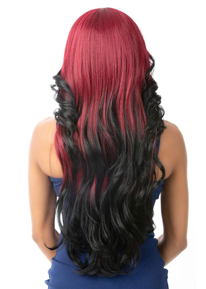 Red & Black Long layered with Arabella Nutique