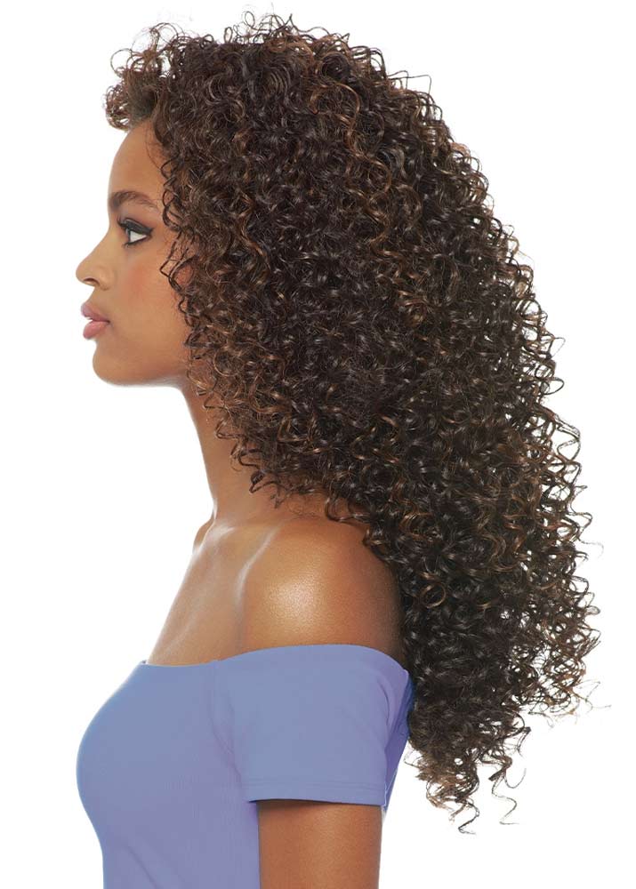 curly half wig