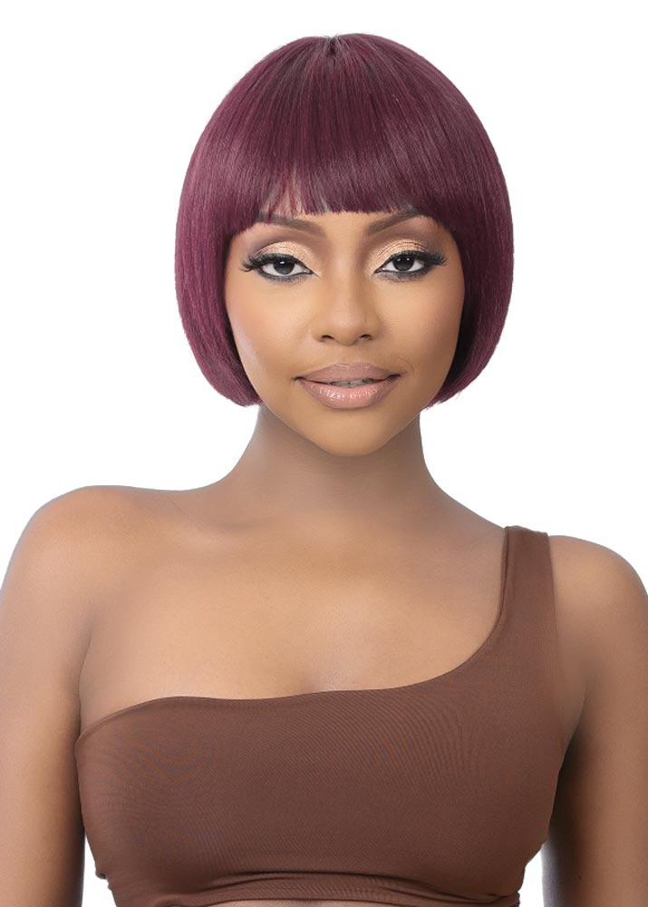 Human hair chin bob wig