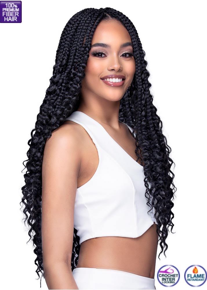 Pre-looped crochet box braids hb114