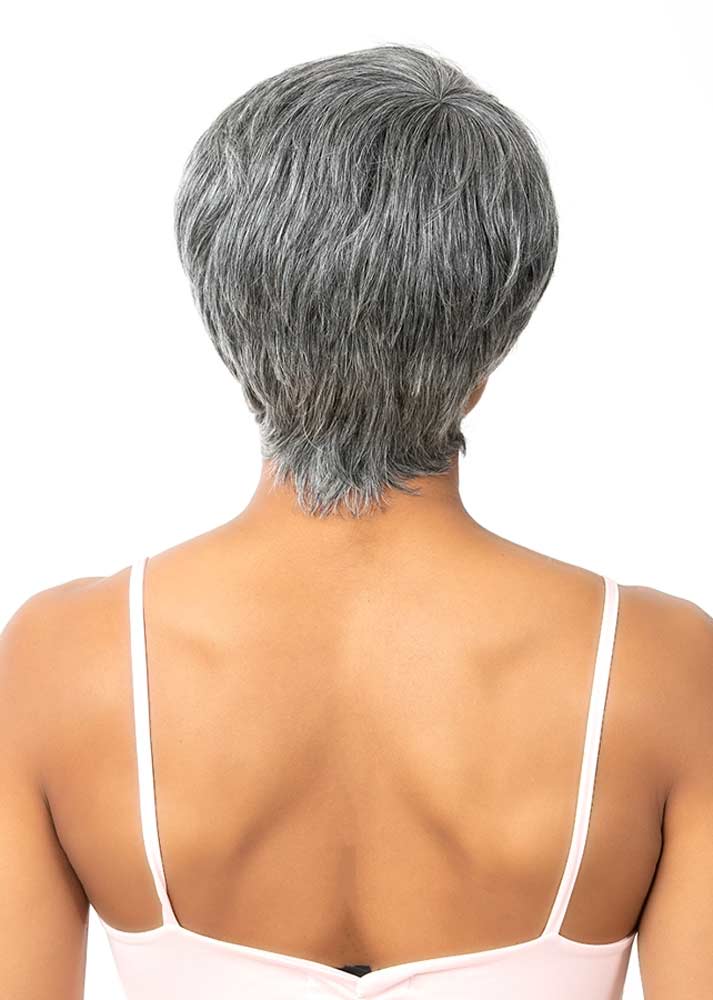 Grey Human hair wig
