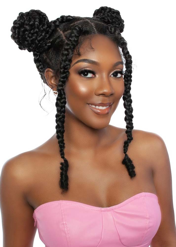 Space Buns Mane Concept Guava Island Braid Wig