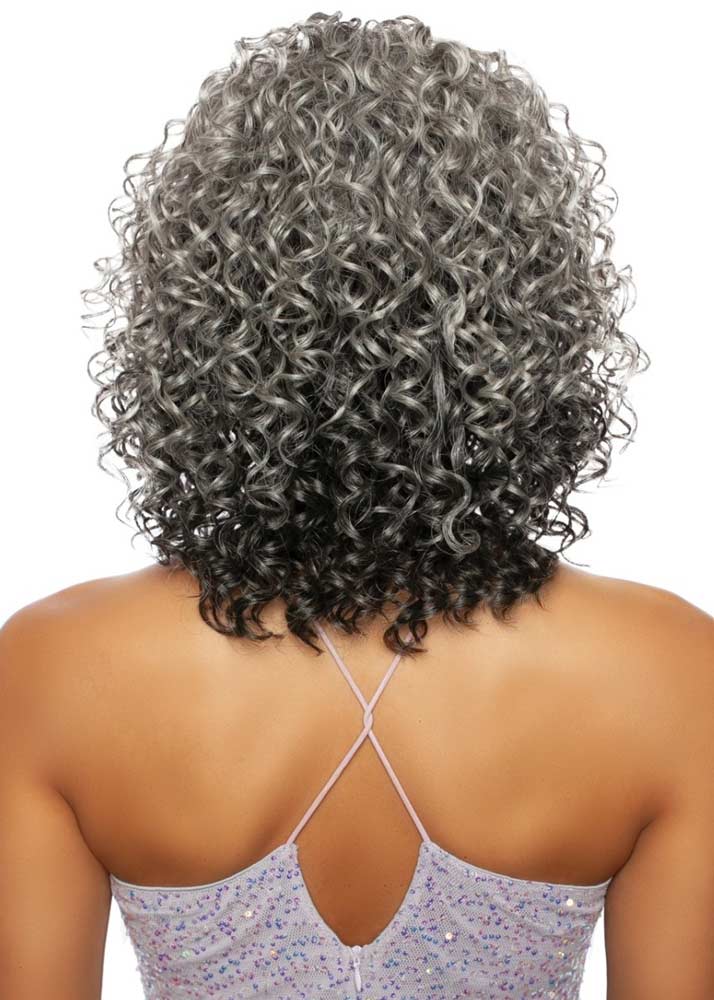 Grey Curly Wig