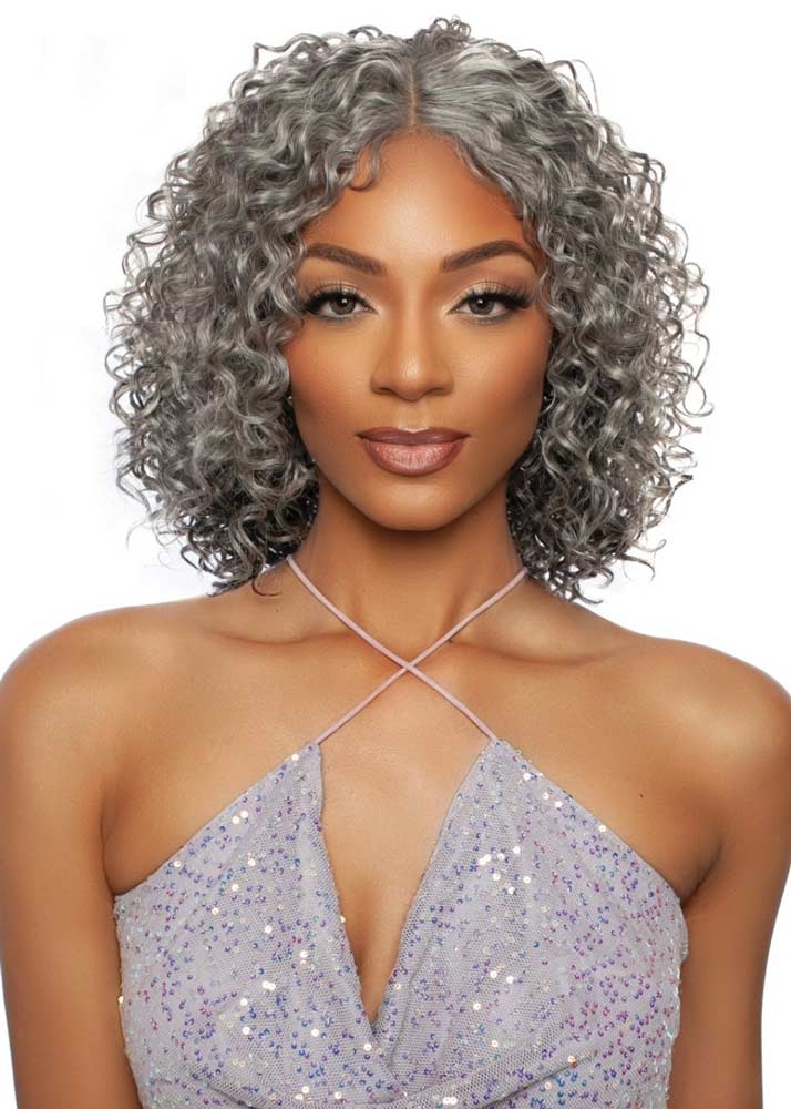 Star RCMS285 Mane Concept Grey Curly Wig