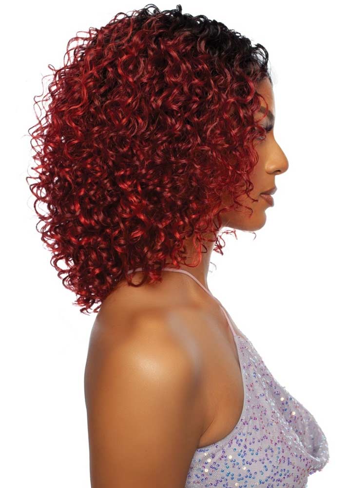 Burgundy  Curly Wig Mane Concept