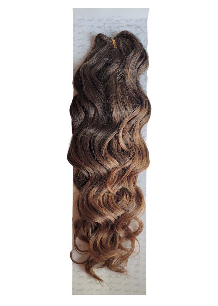Auburn crochet hair Scrunch Curls Afroloki