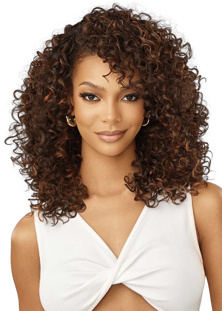Outre Misha Curly Long Bob Half Wig