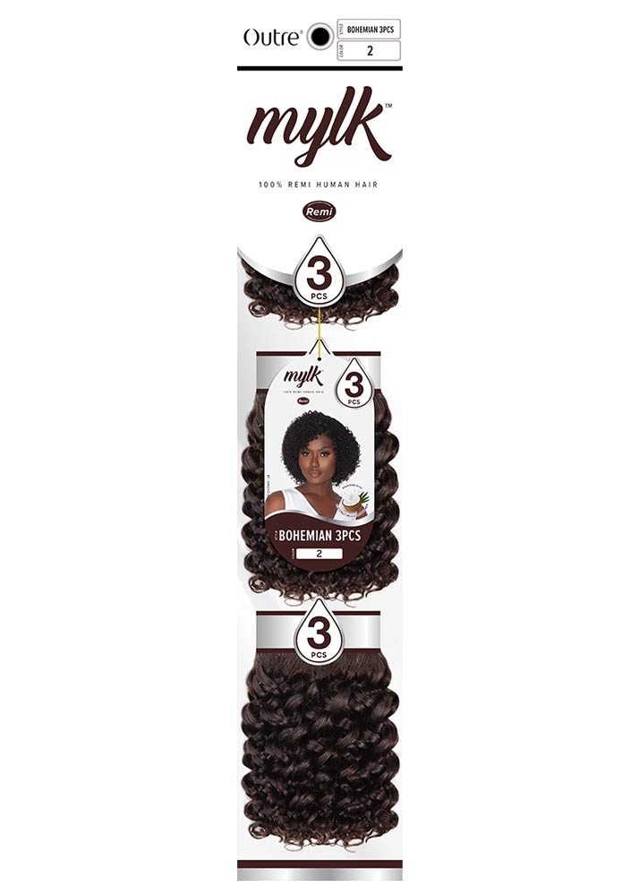Outre MYLK Bohemian 3 pcs Human Hair Weave