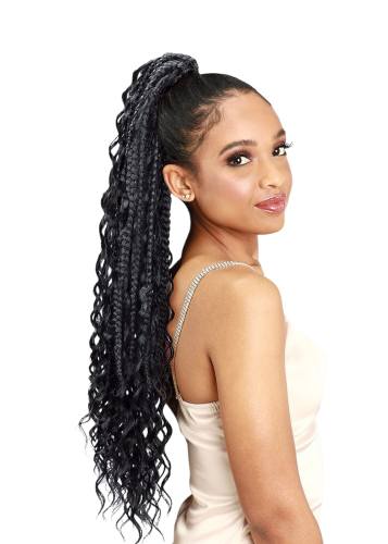 EZ Wrap Boho Box Braid Clip-in Ponytail