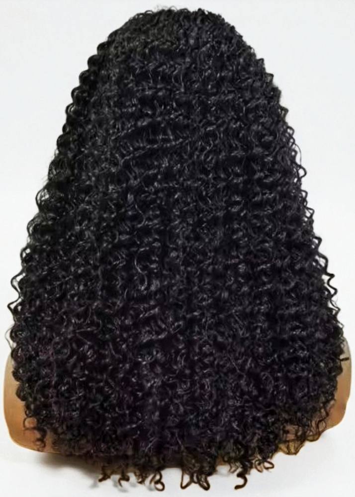 Kinky Curly Afro Luxe Human Hair Half Wig