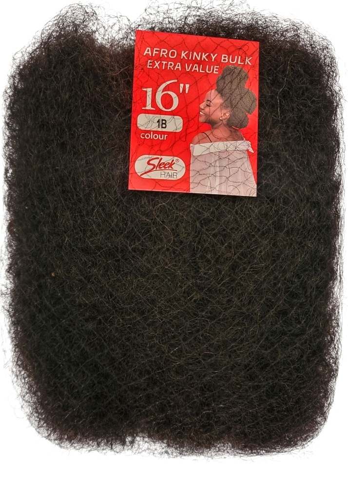 Sleek Afro Kinky Bulk 16 Human Hair