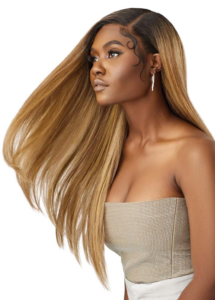 Black Women Light Ginger Wig Swirl 101