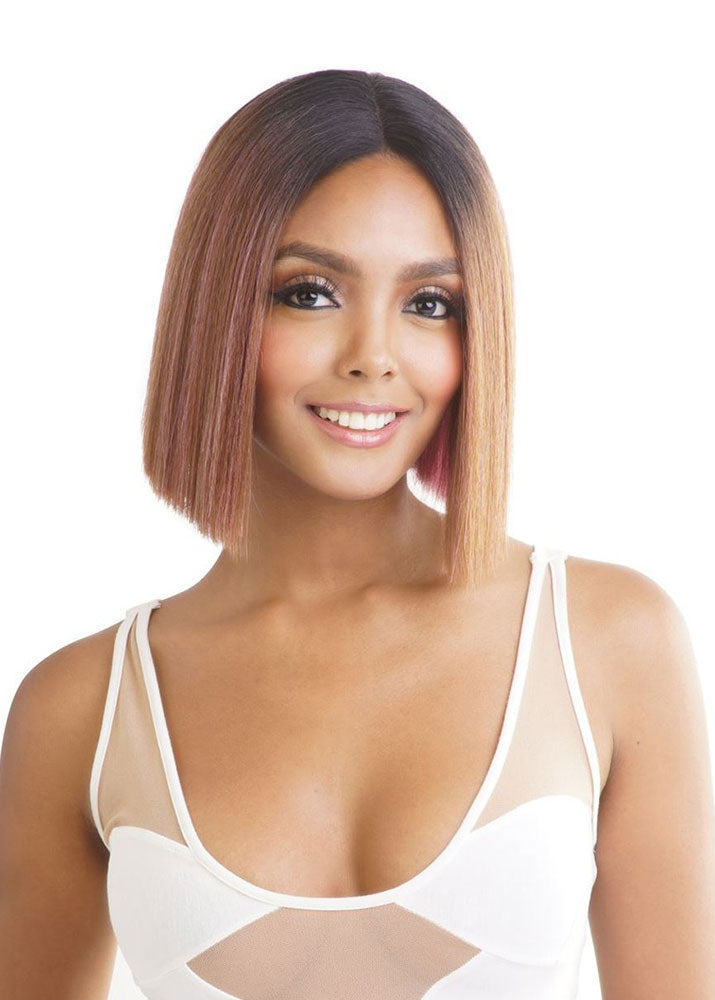 BS282 Human Hair Swiss Lace Wig Pink Mocha Mane Concept UK
