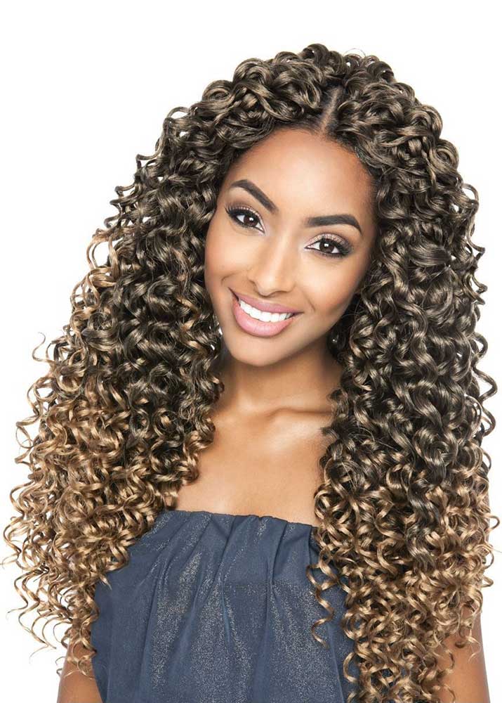 CB28 Deep Twist 18" Crochet Braid Mane Concept UK - Front