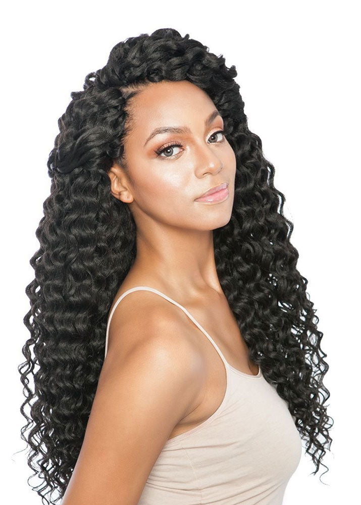 CBP01 Tiara Wave 18" Afri Naptural Crochet Braid Mane Concept UK - 1B Side