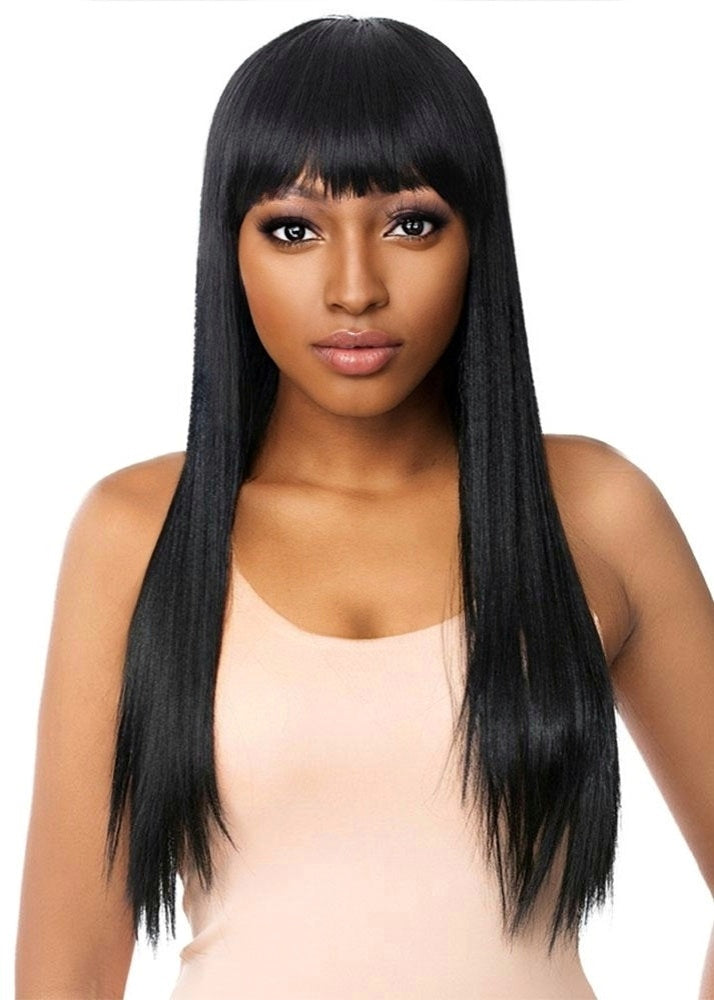 HH Gipson Human Hair Wig with Fringe Its A Wig UK