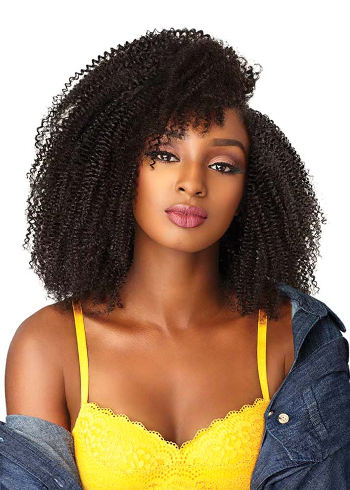 Sensationnel Human Hair Curls Kinks & CO Textured Clip In Extension - HH 3C CLIQUE 9PCS