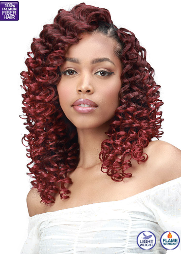 3x Brazilian Loose Deep Curl 10 Crochet Braids T1B/BUG Bobbi Boss UK