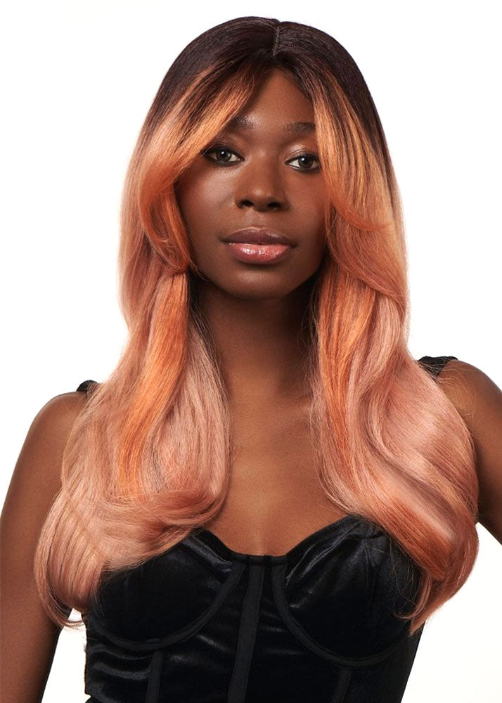 Amiya Long Synthetic Lace Part Wig Sleek UK
