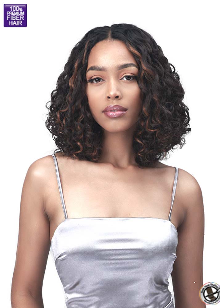 MLF435 Anisa Synthetic Soft Curly Lace Front Wig Bobbi Boss UK