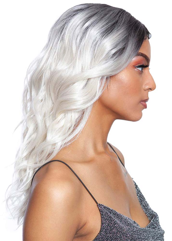BS149 Brown Sugar Human Hair Blend Natural Deep Part Wig Mane Concept UK