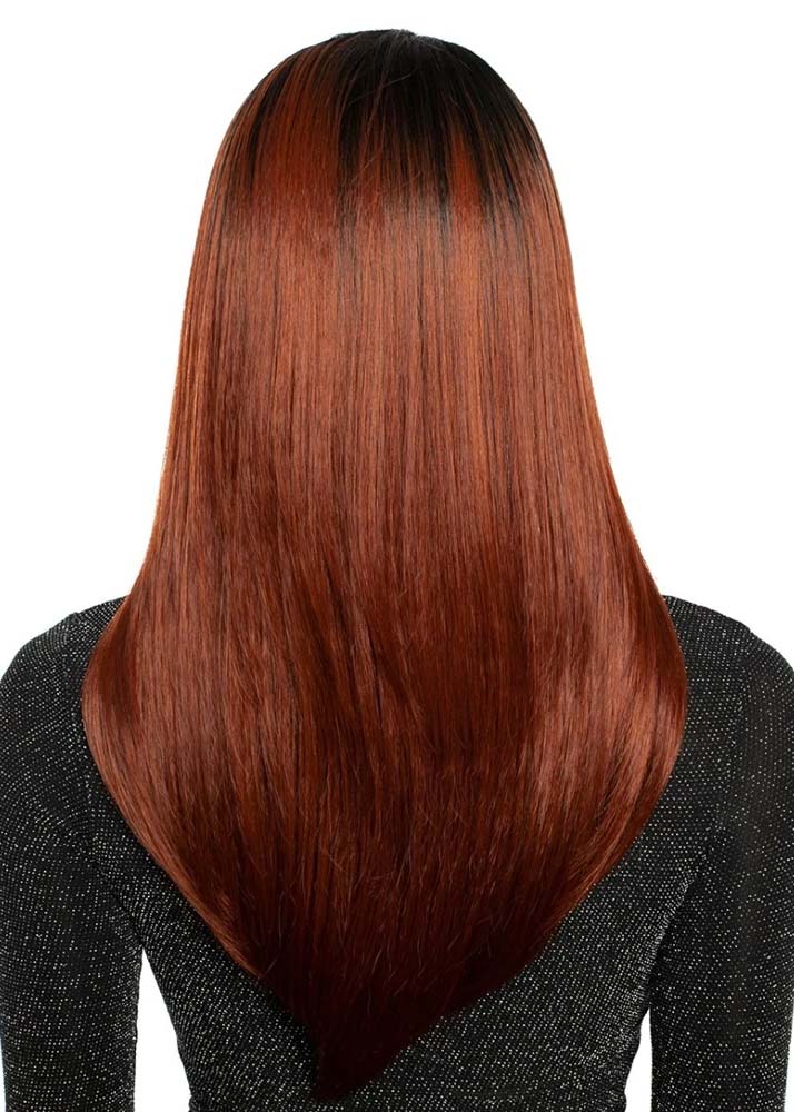RCHN207 Belen Red Carpet Natural Hairline HD Lace Front Wig Mane Concept UK - Back