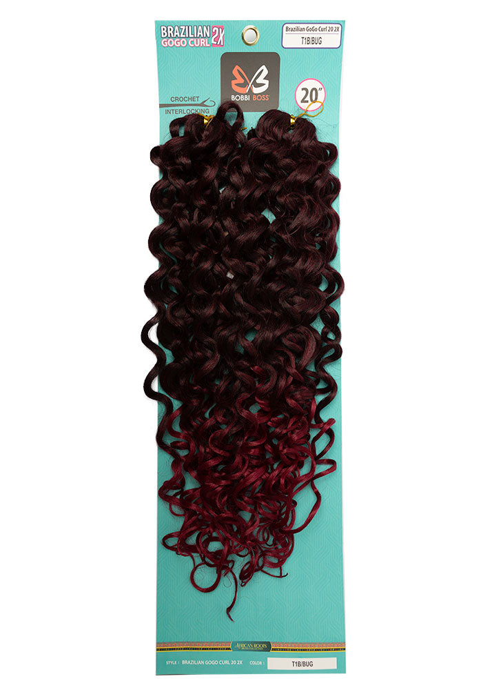 2X Brazilian Gogo Curl 20" Crochet Braid