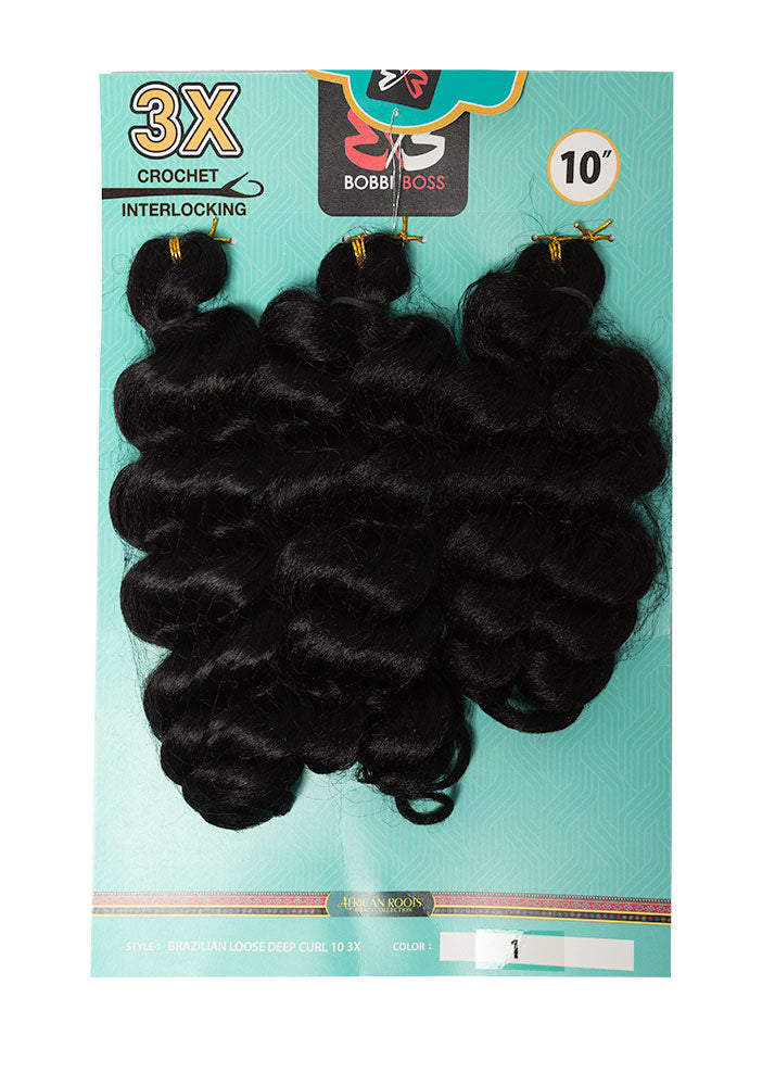 3X Brazilian Loose Deep Curl 10