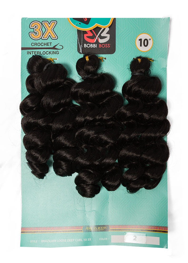 3X Brazilian Loose Deep Curl 10