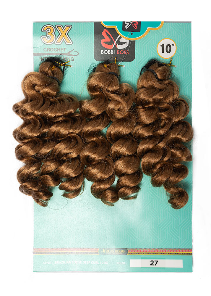 3X Brazilian Loose Deep Curl 10