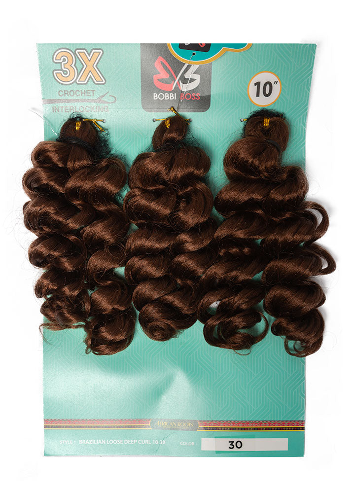 3X Brazilian Loose Deep Curl 10
