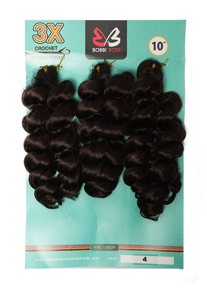 3X Brazilian Loose Deep Curl 10
