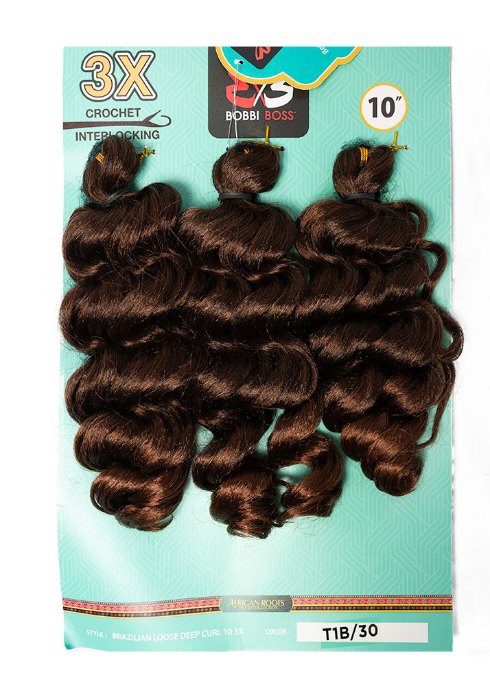 3X Brazilian Loose Deep Curl 10