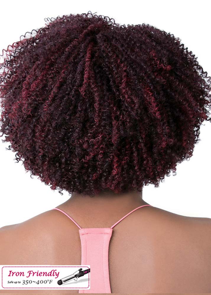 Coily Girl Synthetic P99J/530  4C Coily Wig It's A Wig Affordable Full Cap Wigs UK - Back