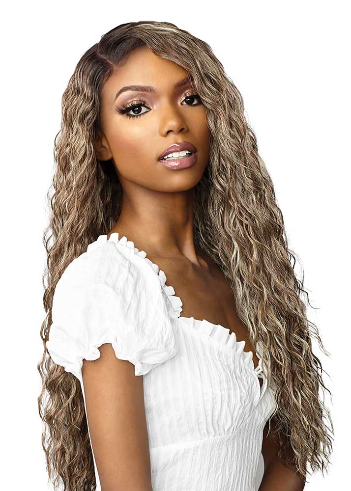 Dashly Lace Unit 20 Long Lace Front Wavy Wig Sensationnel UK - Right Side