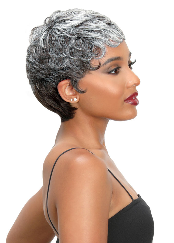 Mabel Zury Sis Pixie Curly Full Cap Wig Zury Hollywood UK - Side