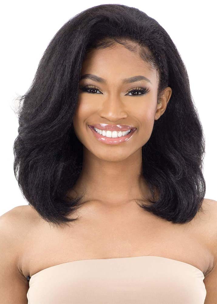 Freetress Equal UK Natural Roller Set Drawstring Full Cap Half Wig