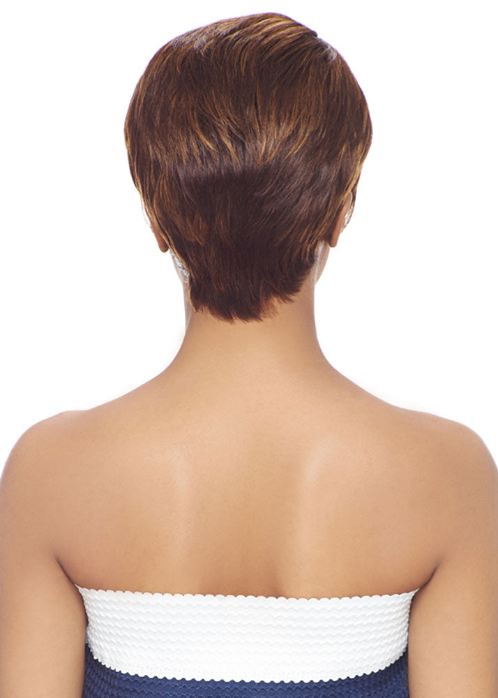 GM907 Gogo Master Wig Human Hair Pixie Crop Wig Harlem 125 UK - Back