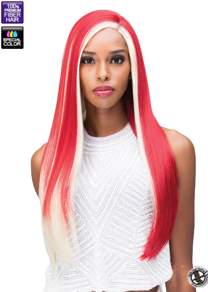 MLF242 Garnet 13x4 Lace Front Colour Block Wig Bobbi Boss UK