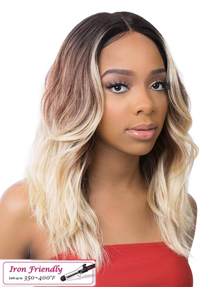 HD Lace Mesi Synthetic Lace Front Wig Its A Wig UK - FF Golden Light Caramel