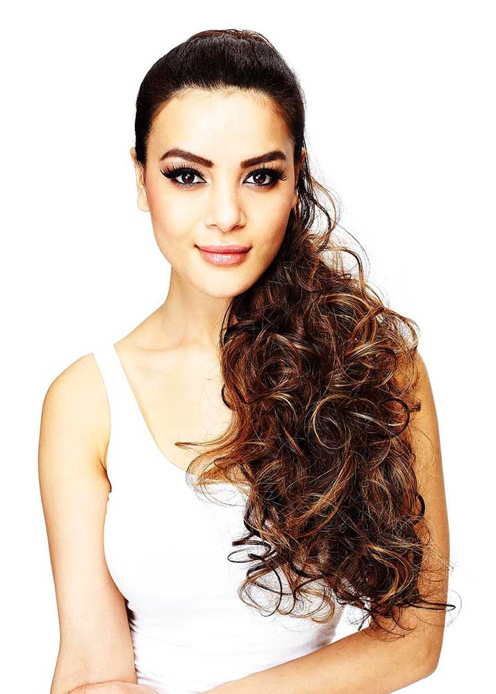 Lilacs ponytail Hair Couture