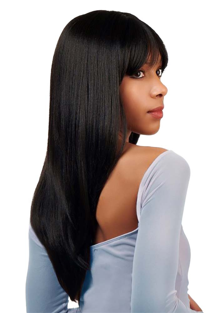 Lana Wig Fashion Human Hair Long Layered Wig With Fringe Sleek UK