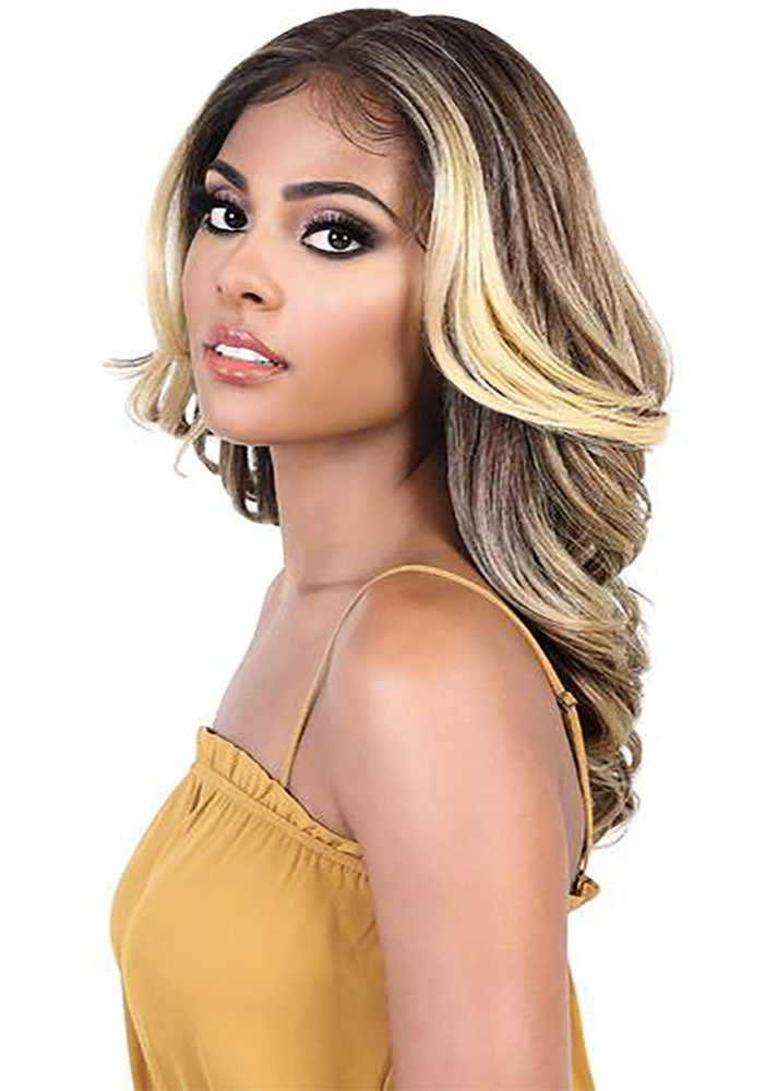 LDP Rio Slay Lace Flip Curl Wig Motown Tress UK - Left Side
