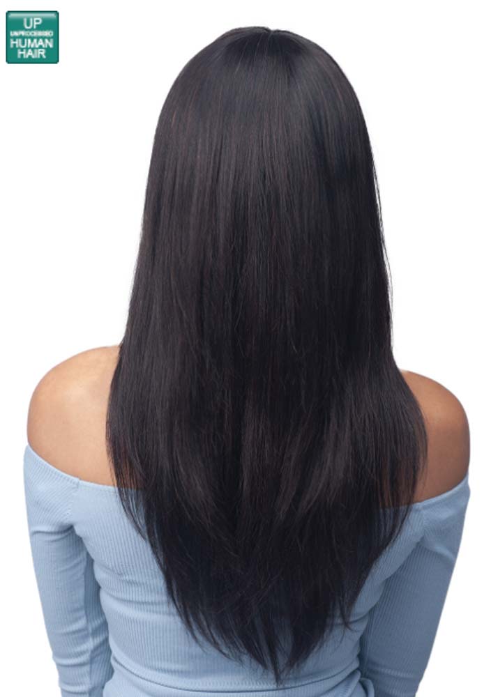 MH1395 Damica Human Hair Wig with Fringe Bobbi Boss UK - Back