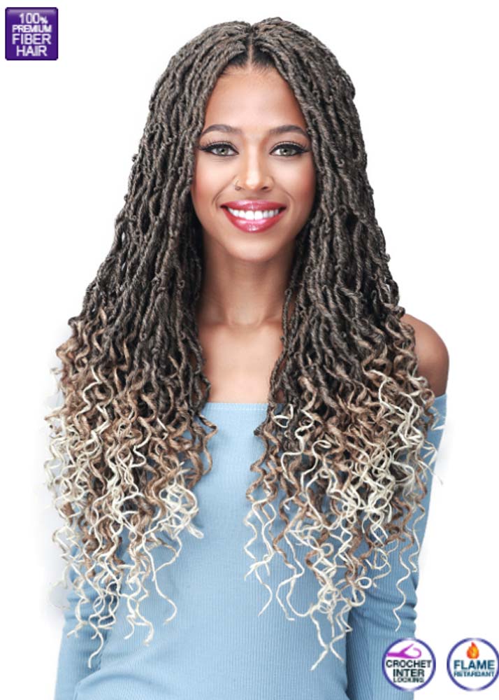 Micro Locs Feather Tips 18 Crochet Braids Bobbi Boss UK