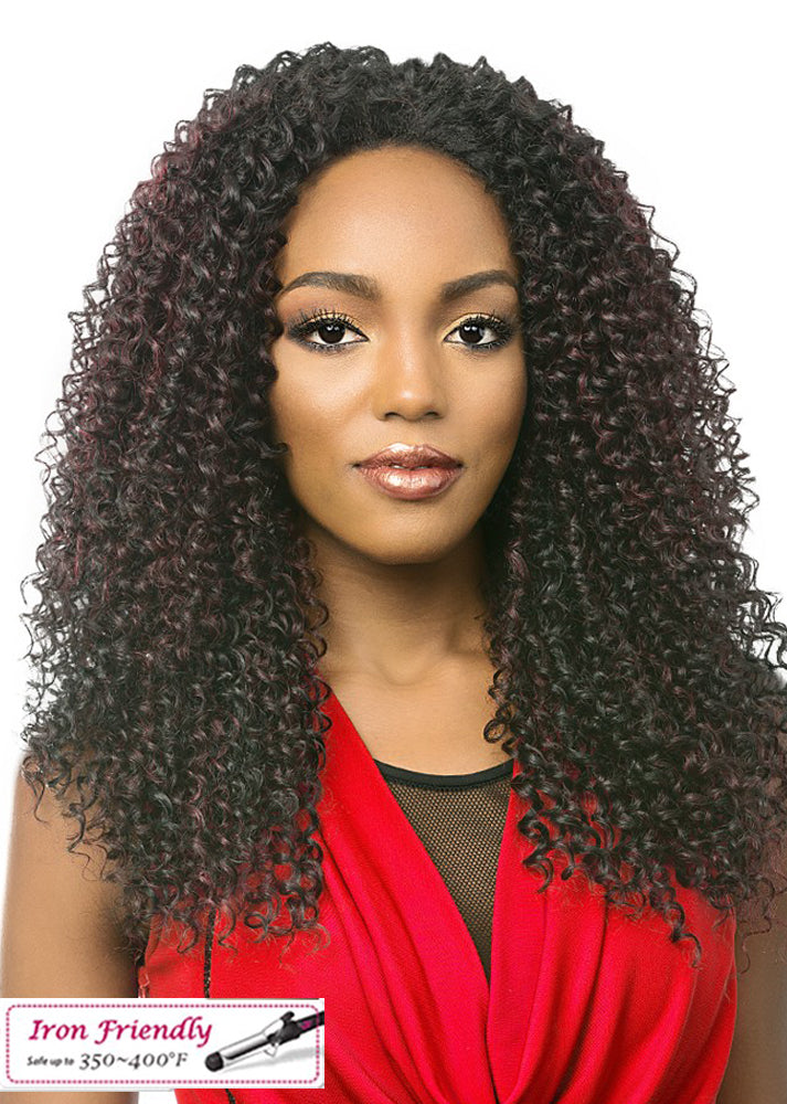Mirabell Curly Synthetic Half Wig It's A Wig UK Afro Front