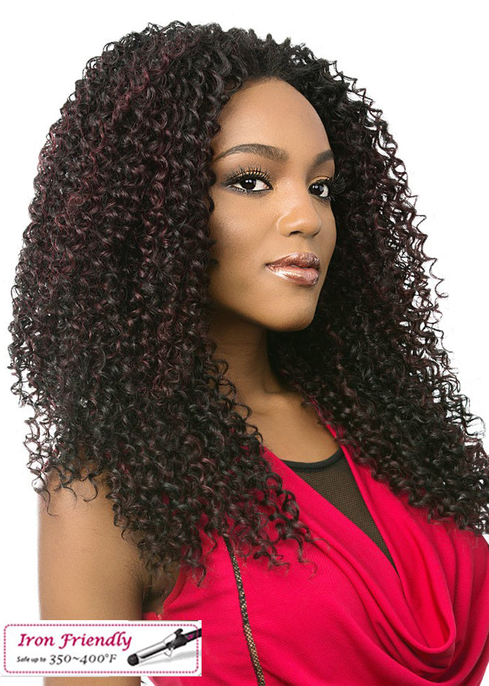 Mirabell Curly Synthetic Half Wig It's A Wig UK Side